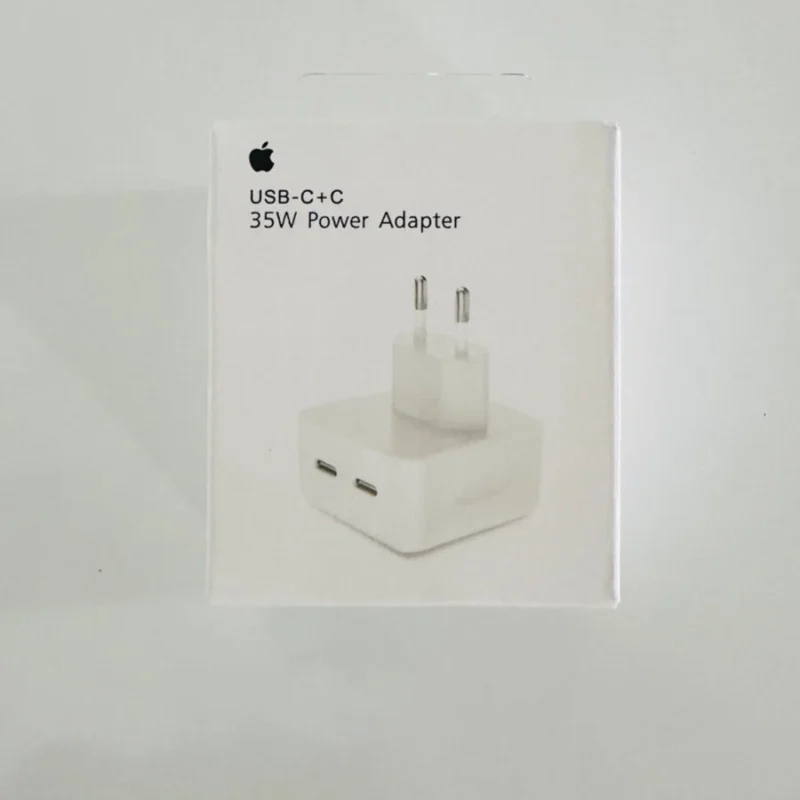 Caricabatteria Alimentatore Apple Doppia porta USB-C 35W iPhone MacBook